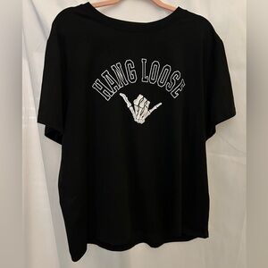 Shein “hang loose” skeleton hand t shirt